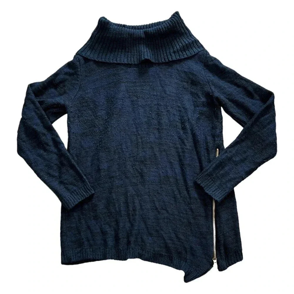 Emily Rose Navy Cowl Neck Sweater XL